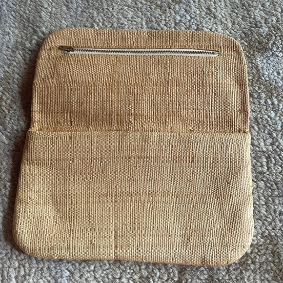 Vintage Straw Clutch 60s 70s Margaret Smith Maine - Picture 2 of 6
